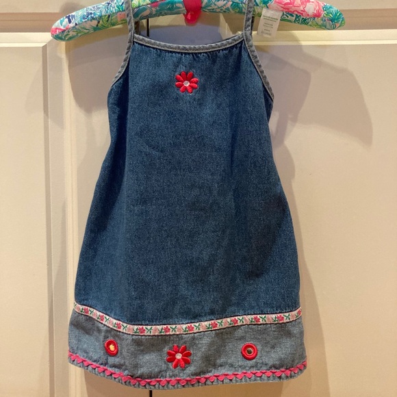 Vintage  Mirrored Floral Embroidered Denim… - Picture 8 of 16